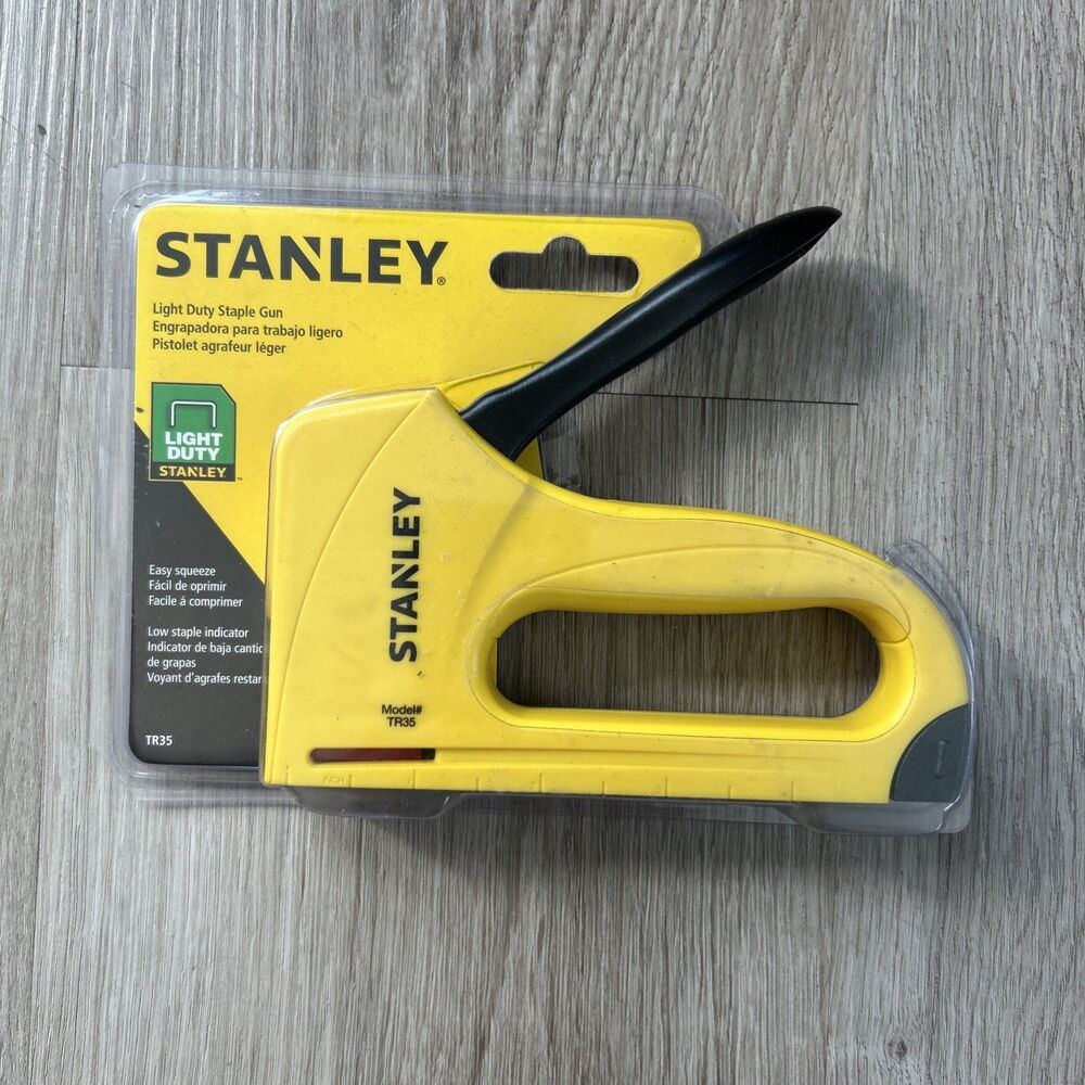 Stanley Light Duty Staple Gun TR35 1/4" 5/15" 3/8" TRA204 TRA205 New Sealed
